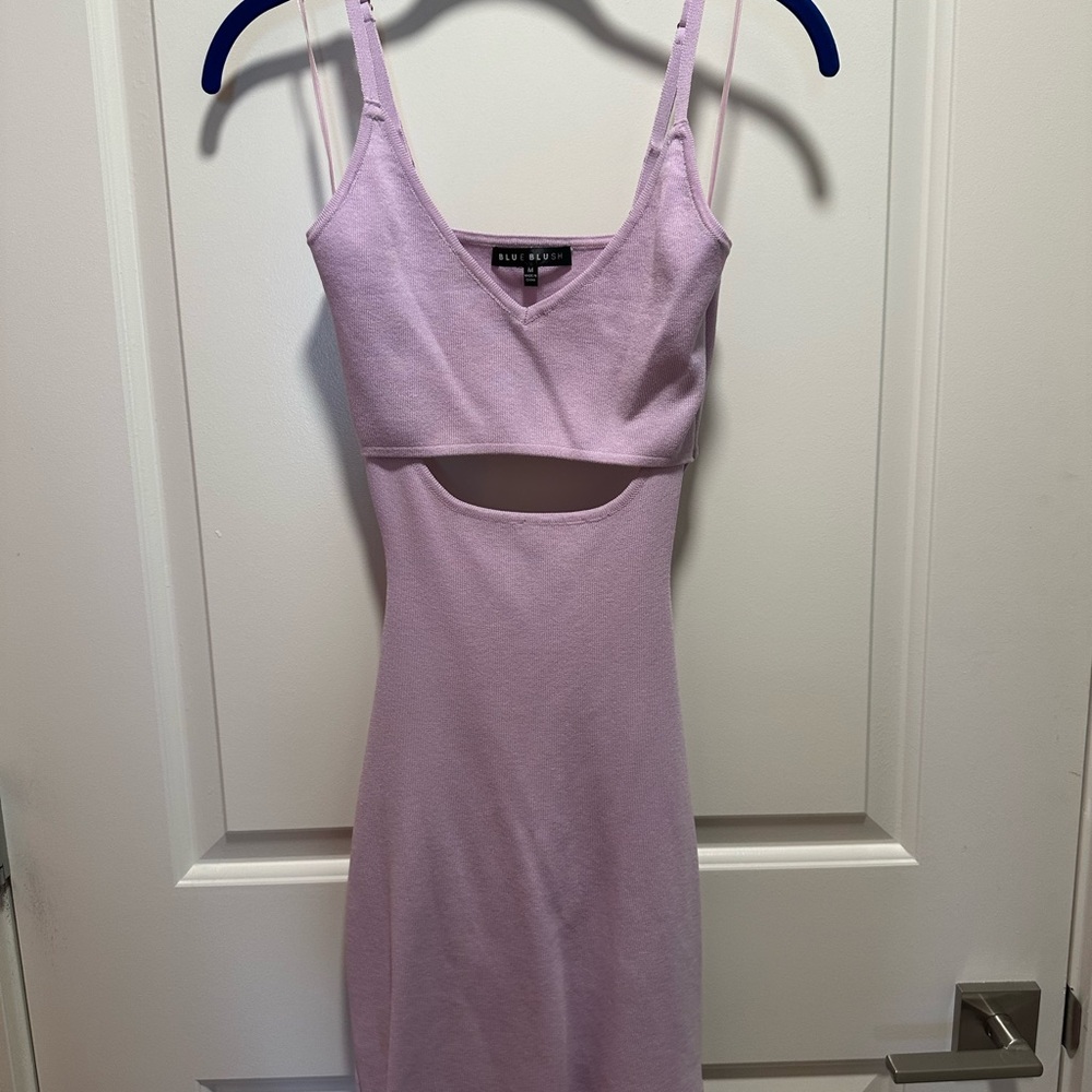 Bebe Lavender Cutout Dress